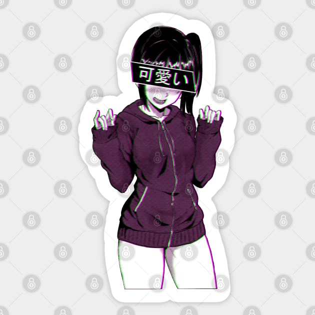 Aesthetic Japanese Girl 29 v2 Sticker by MisterNightmare